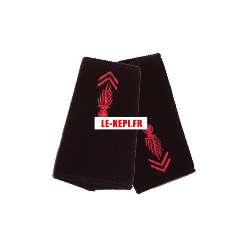 Fourreaux d'épaules pompier grade 2e Classe