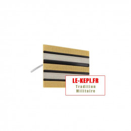 Galon métal Or à tige grade Lieutenant-Colonel - pour tricorne armée