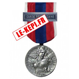 Médaille ordonnance Défense Nationale Argent - Agrafe GARDE REPUBLICAINE