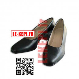 Chaussures cuir noir Escarpins Femme pour uniforme pompier