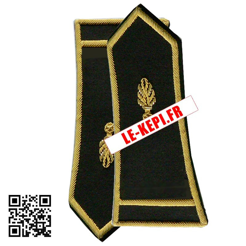 Pattes épaules pour spencer Sous-Lieutenant de Gendarmerie