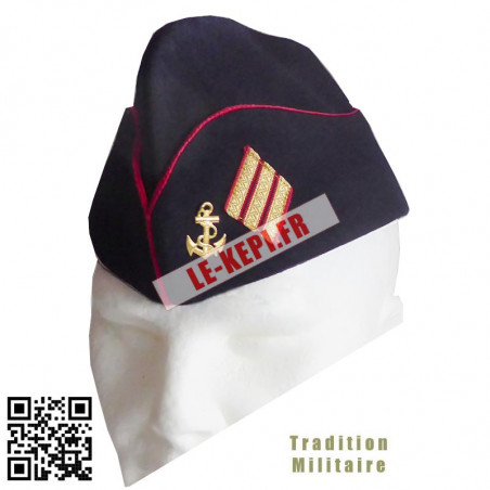 Calot militaire Sergent-Chef Troupes de Marine TDM