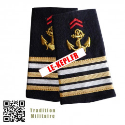 Fourreaux d'épaules Lieutenant-Colonel Troupes de Marine TDM