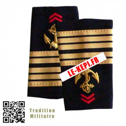 Fourreaux d'épaules Colonel Troupes de Marine TDM