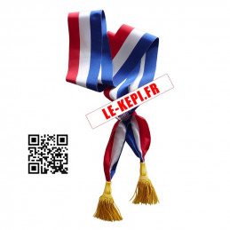 Echarpe tricolore glands Or pour Maire