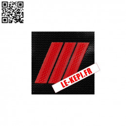 Galon Velcro Plastique ou pvc Caporal-Chef Pompier