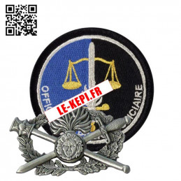 Pack Opj n°2 Gendarme Officier de Police Judiciaire - 1 écusson brodé 1 brevet
