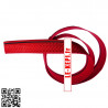 Coupe de Galon bâton Rouge avec soutache noire - coupe de 80 cm