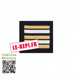 Galons velcro confectionné Lieutenant-Colonel Gendarmerie Mobile ou Garde Républicaine