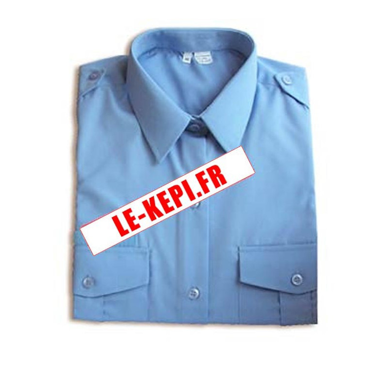 Chemisier Femme Gendarmerie bleu ciel d'uniforme manches longues