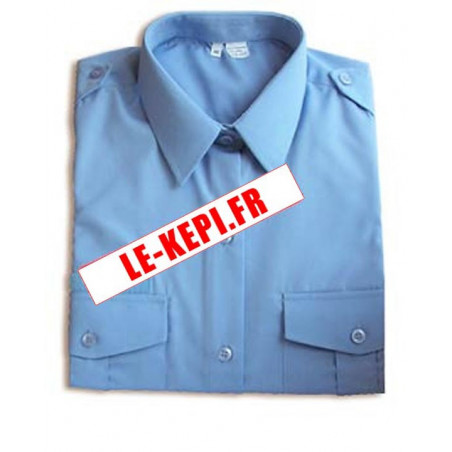 Chemisier Femme Gendarmerie bleu ciel d'uniforme manches longues