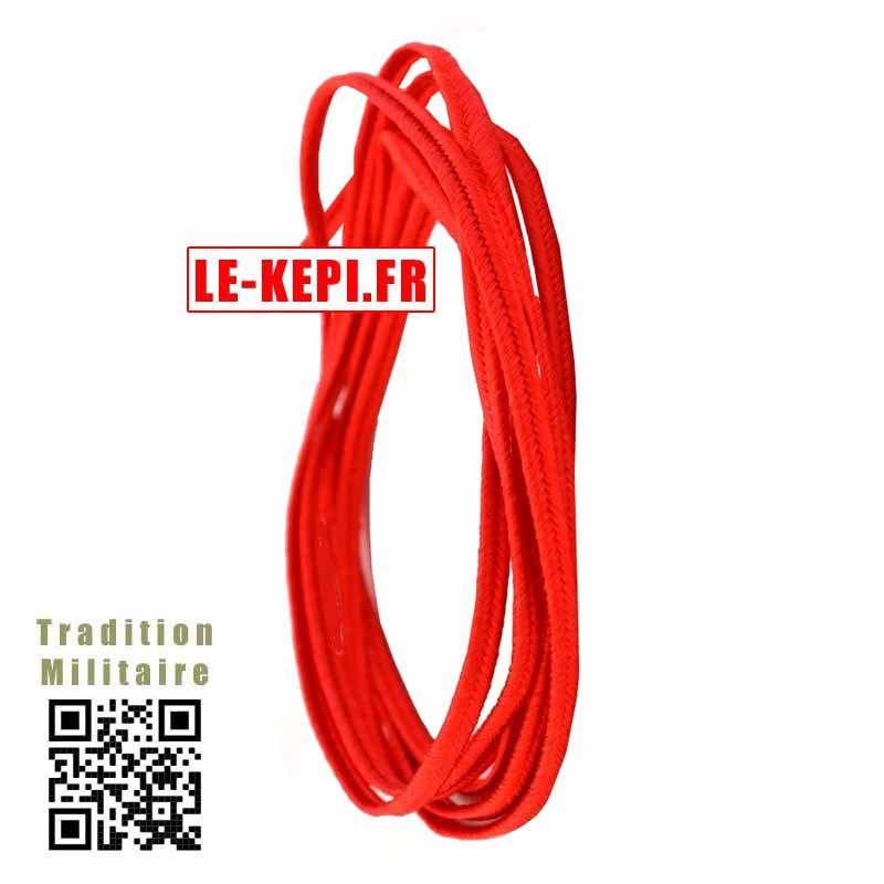 Soutache rouge écarlate rayonne de 2,5 mm coupe de 80 cm Soutache rouge écarlate rayonne de 2,5 mm coupe de 80 cm