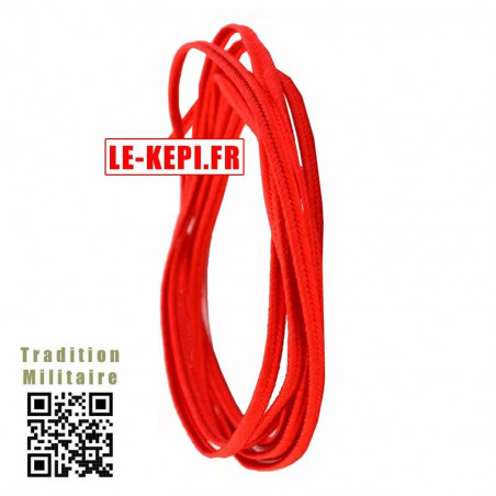 Soutache rouge écarlate rayonne de 2,5 mm coupe de 80 cm