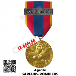 Médaille Ordonnance Défense Nationale Or Agrafe Sapeurs-Pompiers