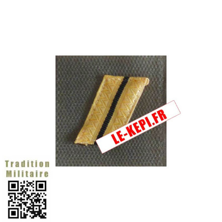 Galon velcro confectionné militaire Sergent Or sur kaki haute visibilité