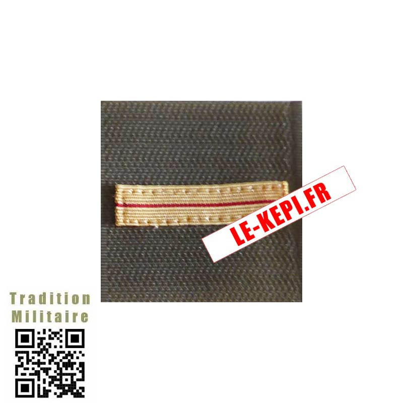Galon velcro kaki Adjudant Blanc haute visibilité militaire confectionné Galon velcro kaki Adjudant Blanc haute visibilité militaire confectionné