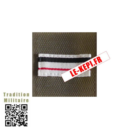 Galon velcro kaki Major Blanc haute visibilité militaire confectionné