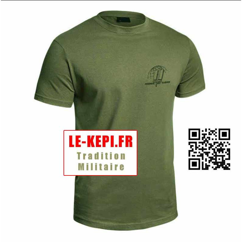 Tee-shirt Armé de Terre coton vert olive