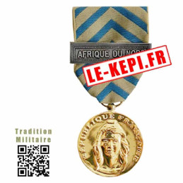 Médaille Reconnaissance de la Nation Ordonnance avec Agrafe Afrique du Nord