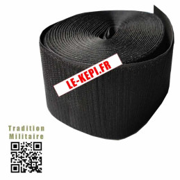 Velcro crochet ruban auto-agrippant Noir 10 cm de large - Vendu par mètre