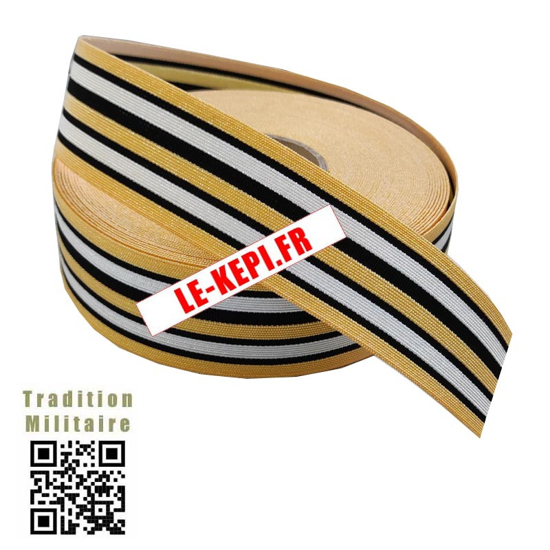 Coupe de Galon Lieutenant-Colonel Or - coupe de 100 cm Coupe de Galon Lieutenant-Colonel Or - coupe de 100 cm