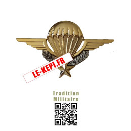Brevet Brevet Parachutiste cadre Troupes aéroportées BCTAP couleur Or