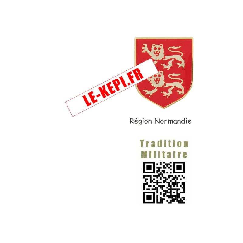 Normandie écu métal pour insigne de vareuse Gendarmerie