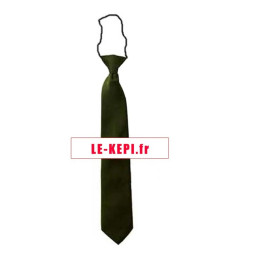 Cravate noire avec élastique pour l'uniforme noeud tout fait