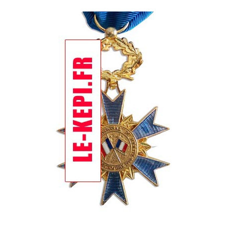 verso - Ruban boutonnière Femme Chevalier Ordre National du Mérite