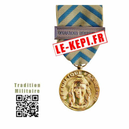 Médaille Ordonnance Reconnaissance de la Nation agrafe Opérations Extérieures - MRN