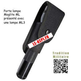 Porte lampe Maglite ML en cordura noir avec sa lampe