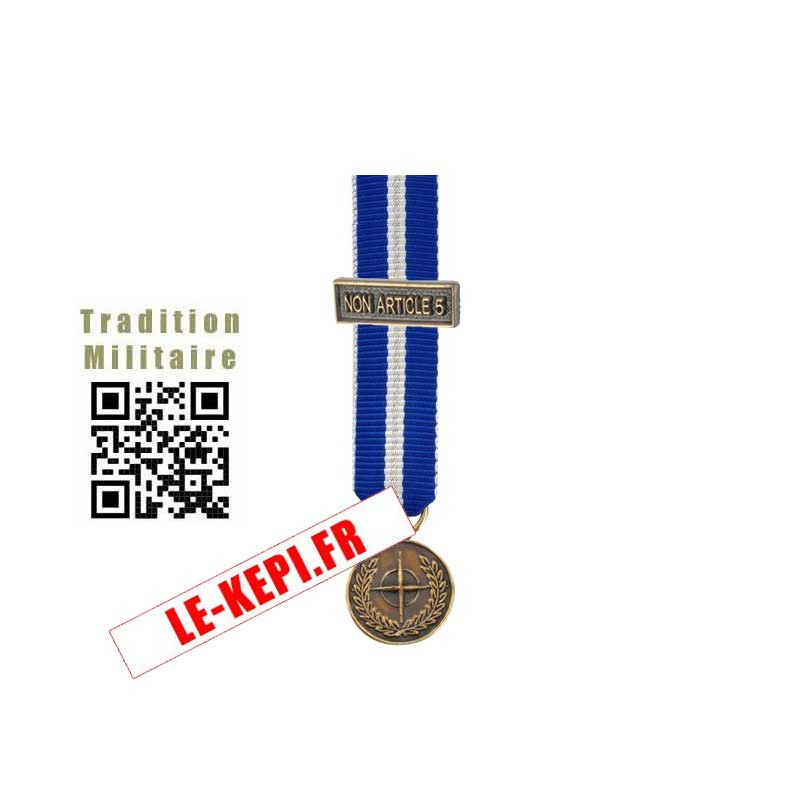 Médaille réduction Otan Balkans avec Agrafe NON ARTICLE 5