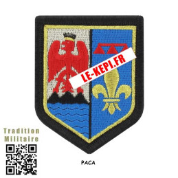 PACA écusson brodé haute visibilité Gendarmerie - Provence Alpes Côte d'Azur