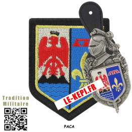 PACA Pack 1 Insigne Vareuse et 1 écusson Brodé Gendarmerie - Provence Alpes Côte d'Azur