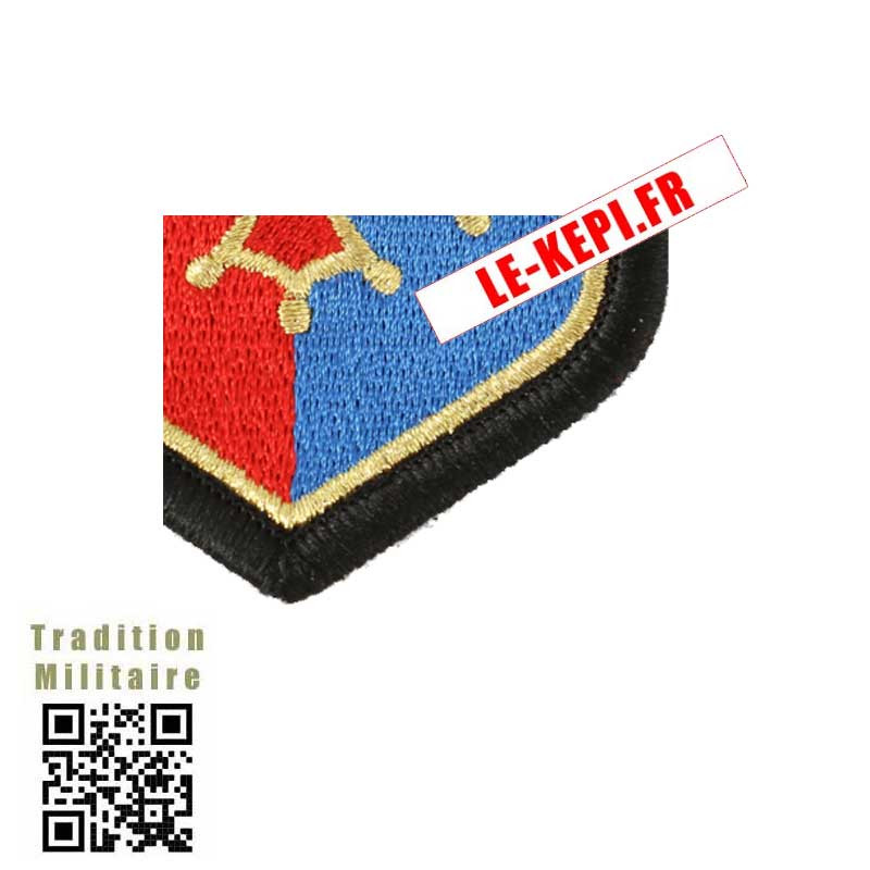 Patch Brodé Gendarmerie Nationale - Insigne Officiel Velcro - Blanc - 8 Cm