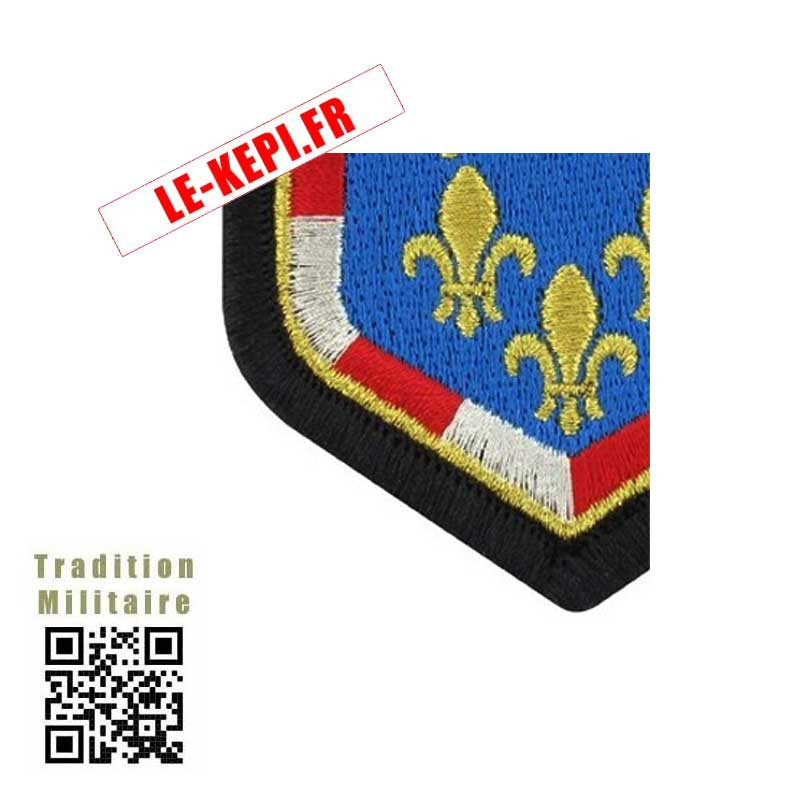 Patch Brodé Gendarmerie Nationale - Insigne Officiel Velcro - Blanc - 8 Cm