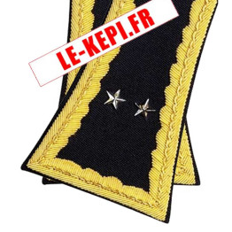 Pattes épaules Général 2 étoiles de Gendarmerie pour spencer zoom