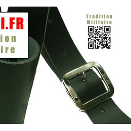 Baudrier cuir noir pour porte drapeau zoom Baudrier cuir noir pour porte drapeau zoom