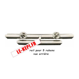 Rail seul pour 5 barrettes de décoration vue arrière