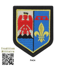 PACA Ecusson brodé Gendarmerie Provence Alpes Côte d'Azur Haute Visibilité