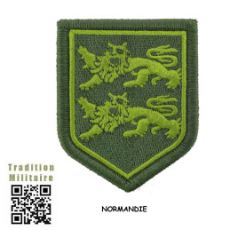 NORMANDIE Ecusson brodé Gendarmerie Basse Visibilité Vert