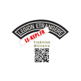 Ecusson Légion Etrangère demi lune Argent