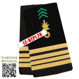 Fourreaux d'épaule Commandant Légion Or broderie main cannetille