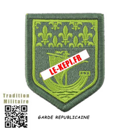 GARDE REPUBLCAINE Ecusson Gendarmerie basse visibilité Vert