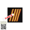 Galon velcro SERGENT MAJOR Troupes de Marine TDM - sur drap marine