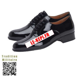 Chaussures Vernies noires de Soirée RICHELIEU pour Militaire