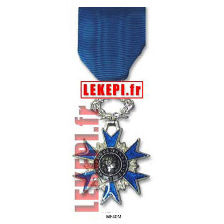 Médaille Ordonnance Chevalier Ordre National du Mérite, métal argent massif