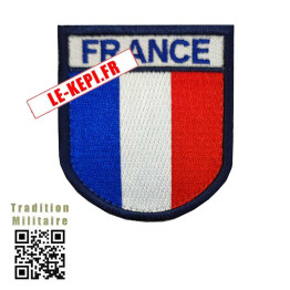 ECUSSON TRICOLORE SAPEURS-POMPIERS BRODE FRANCE tour bleu foncé