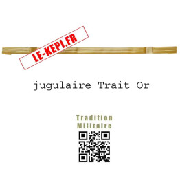 Jugulaire Trait Or pour képi