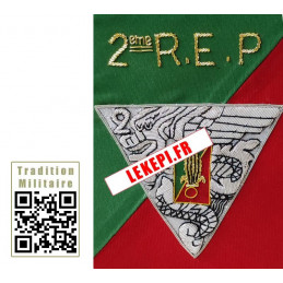 Fanion souvenir 2e rep Légion Etrangère zoom